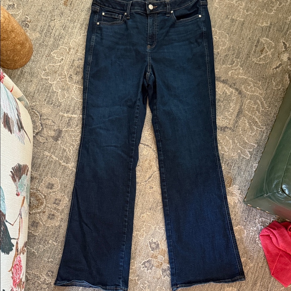 Chico's Dark Blue Flare Jeans